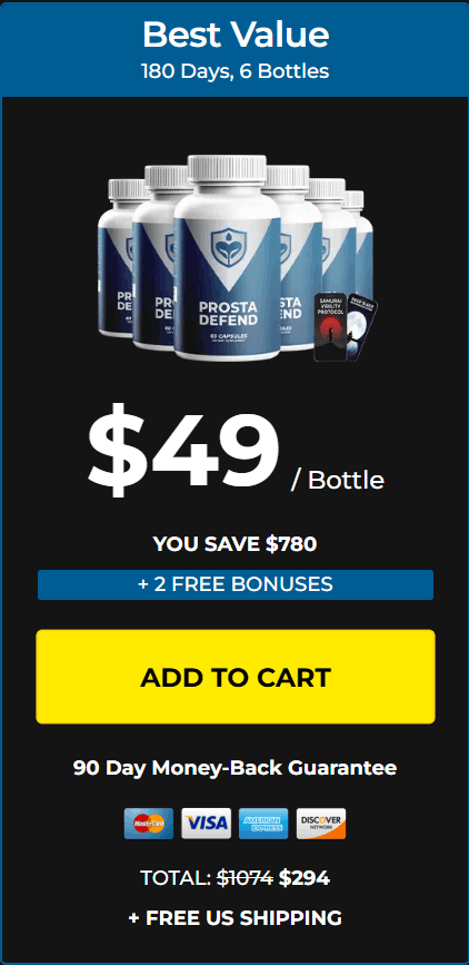 Prosta Defend 6 bottles $49 each